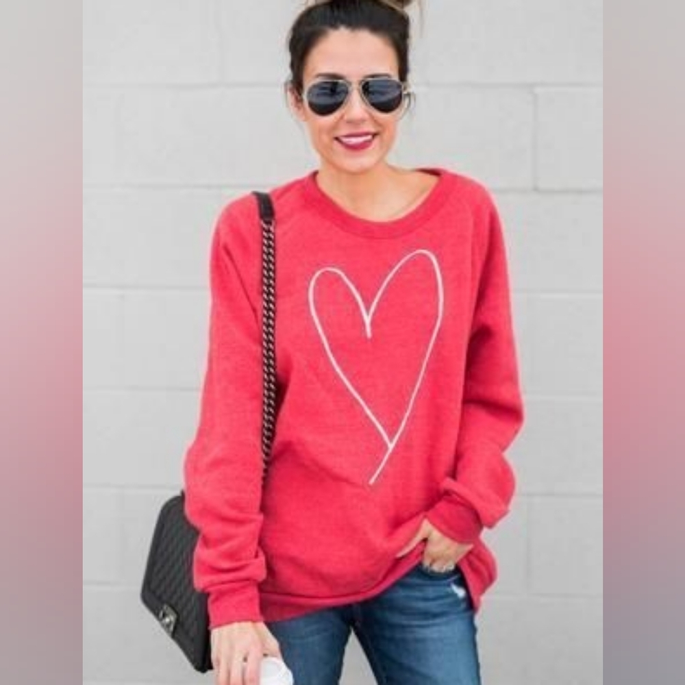 Red Heart Sweatshirt from ILY Couture